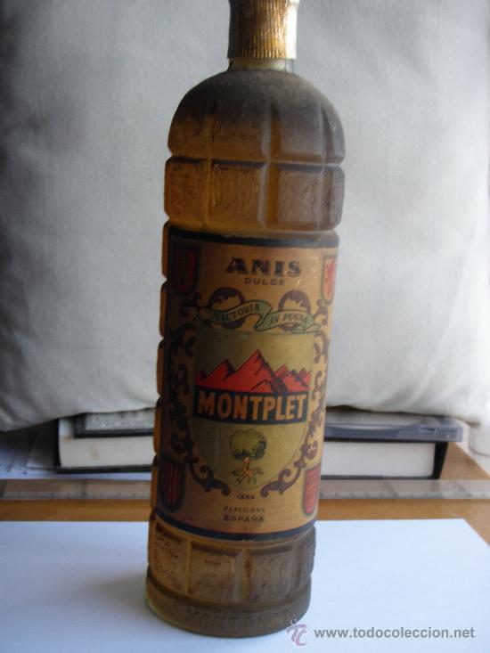 Botellas antiguas: Anis Montplet - Antigua - - Foto 6