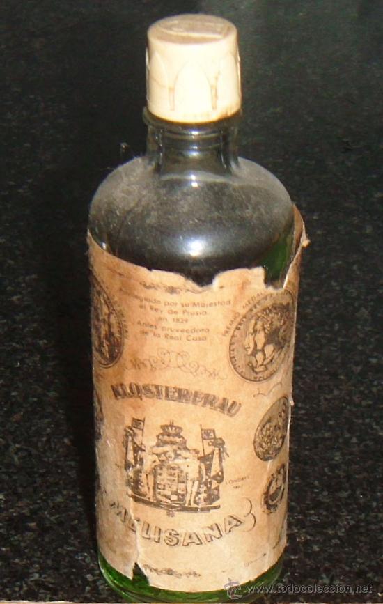 Botellas antiguas: botella melisa a&ntilde;os 20 - Foto 1