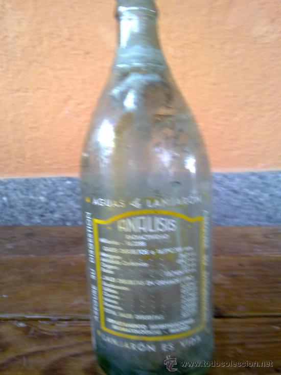 Botellas antiguas: BOTELLA DE AGUA DE LANJARON . 1 litro. - Foto 2