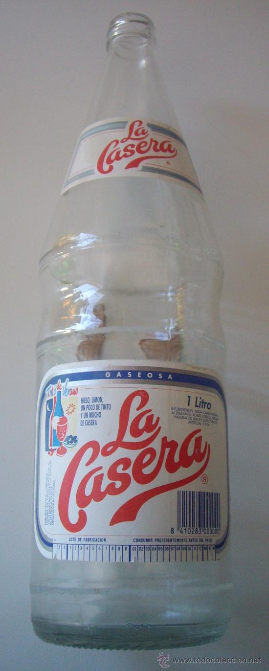 Botellas antiguas: BOTELLA GASEOSA LA CASERA - Foto 1