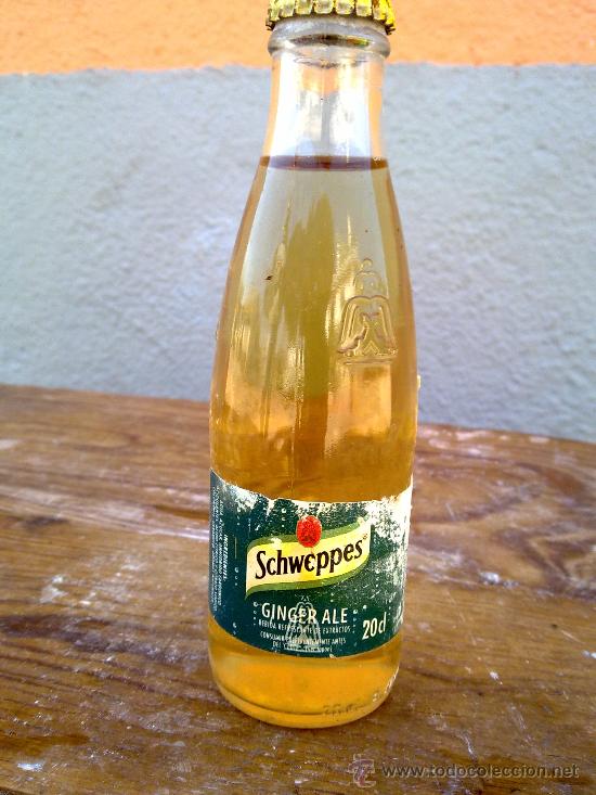 Botellas antiguas: botella schweppes gingeale, 20 cl. - Foto 1