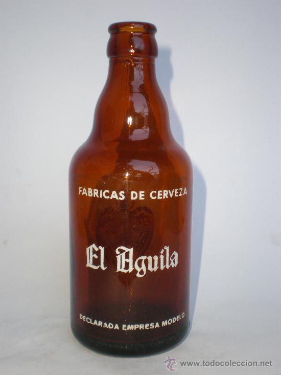 bot. cerveza*el aguila* 33 cl.(mod. 2)-declarad - Buy Antique bottles on  todocoleccion