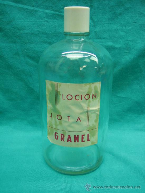 Botellas antiguas: Botella de locion Jota granel - Foto 1