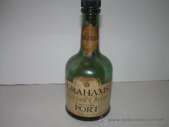 Botellas antiguas: BOTELLA DE CRISTAL VACIA.......GRAHAMS. - Foto 1