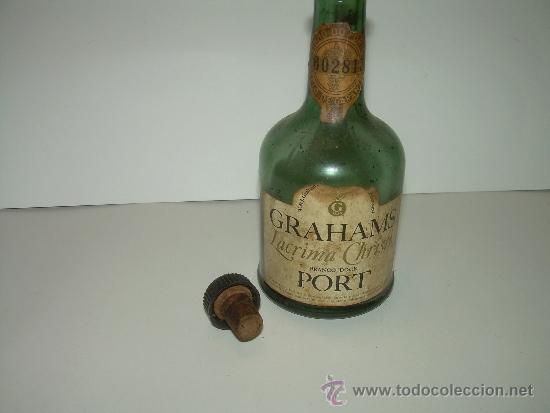 Botellas antiguas: BOTELLA DE CRISTAL VACIA.......GRAHAMS. - Foto 3