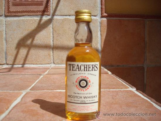 Botellas antiguas: MINI-BOTELLA WHISKY TEACHER&acute;S. - Foto 1