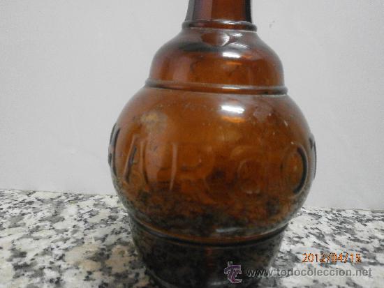 Botellas antiguas: BOTELLA MARGOT LETRAS EN RELIEVE - Foto 2