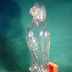 Botellas antiguas: ANIS - DESTILERIAS EL LORITO - BENETUSER - VALENCIA - LITRO - VACIA - RARA - 34 CM.. Lote 38479684