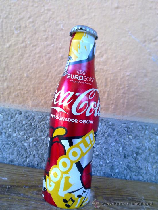 Botellas antiguas: botella de cocacola de aluminio.250 cl. - Foto 1