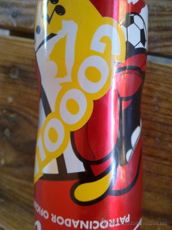 Botellas antiguas: botella de cocacola de aluminio.250 cl. - Foto 2