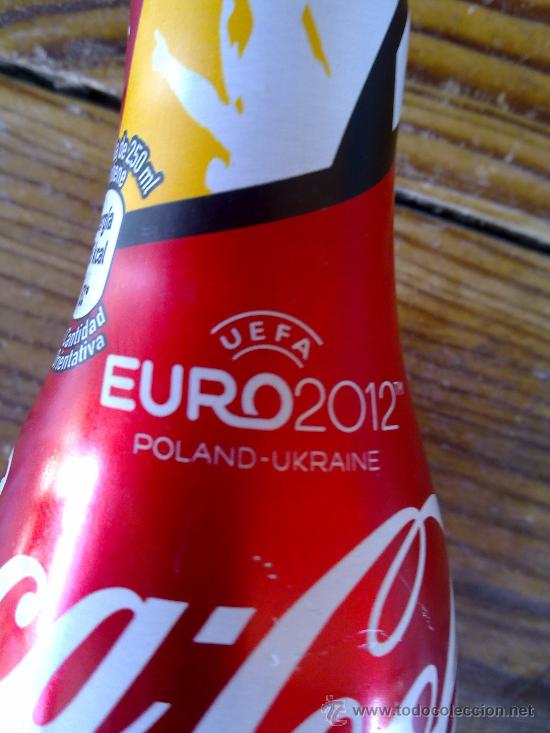 Botellas antiguas: botella de cocacola de aluminio.250 cl. - Foto 3