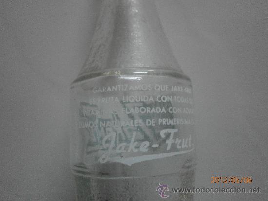 Botellas antiguas: BOTELLA LORBADA JAKE - FRUT SERIGRAFIADA - Foto 3