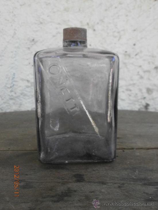 Botellas antiguas: BOTELLA ONETT LETRAS EN RELIEVE - Foto 1