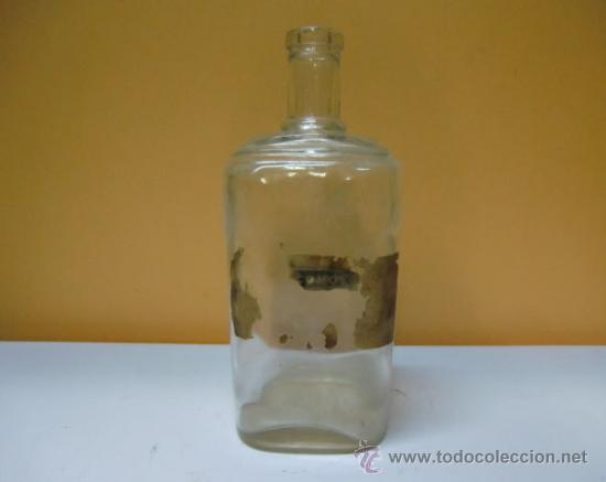 Botellas antiguas: Botella de cristal. Perfumer&iacute;a Madrid - Foto 3