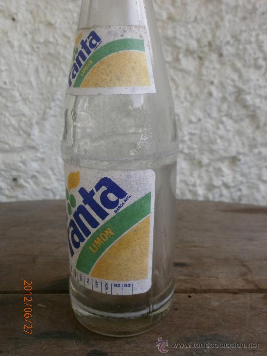 Botellas antiguas: BOTELLIN  FANTA LIMON - Foto 2