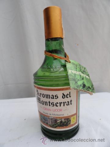 Botellas antiguas: BOTELLA DE AROMAS DEL MONTSERRAT. - Foto 1