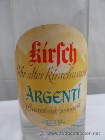 Botellas antiguas: BOTELLA DE KIRFCH ARGENT&Iacute;. - Foto 2
