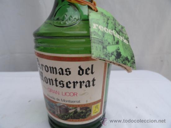Botellas antiguas: BOTELLA DE AROMAS DEL MONTSERRAT. - Foto 2