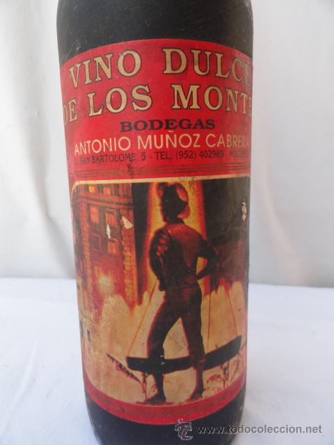 Botellas antiguas: BOTELLA DE VINO DULCE LOS MONTES. - Foto 2