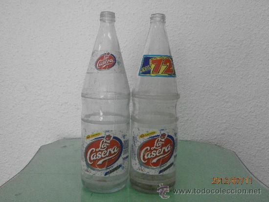 Botellas antiguas: BOTELLAS DE LA CASERA ETIQUETAS DE PAPEL - Foto 1