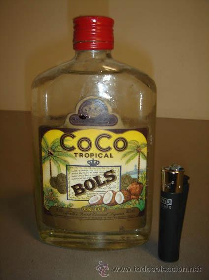 Botellas antiguas: bols coco tropical - Foto 1