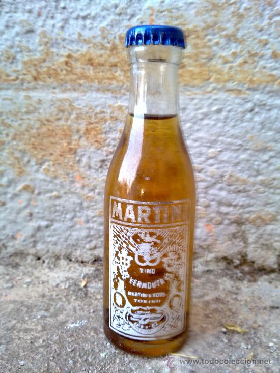 Botellas antiguas: botella de martini. - Foto 1