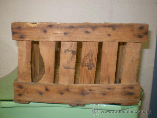 Botellas antiguas: ANTIGUA CAJA MADERA - Foto 2