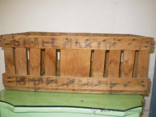 Botellas antiguas: ANTIGUA CAJA MADERA - Foto 3