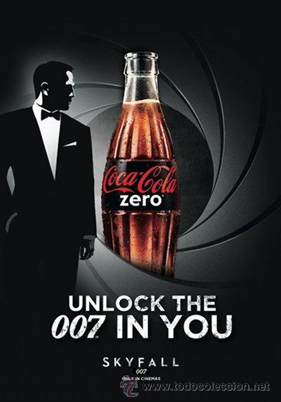 Botellas antiguas: Botella Coca Cola Zero edici&oacute;n limitada James Bond 007 Skyfall - Foto 2