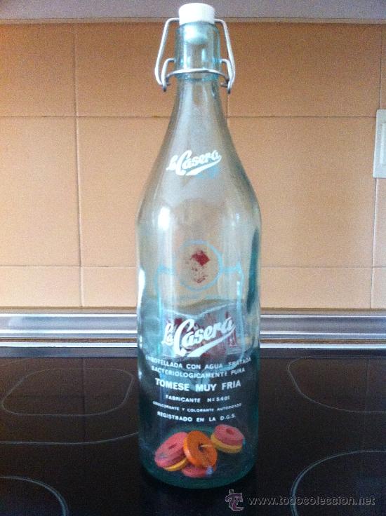 Botellas antiguas: GASEOSA LA CASERA EMBASE ORIGINAL DE LA EPOCA - Foto 1