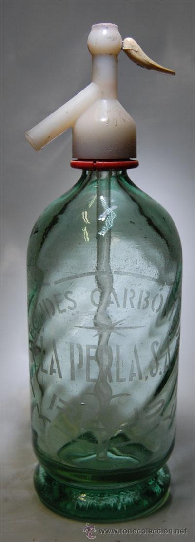 Botellas antiguas: SIF&Oacute;N LA PERLA DE REUS - Foto 1