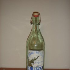 Botellas antiguas: BOTELLA DE GASEOSA A BOA / CARBÓNICAS RIAS BAIXAS - VILLAGARCÍA - 1 LITRO. Lote 34198949