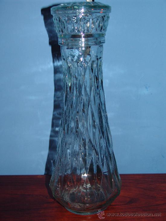 Botellas antiguas: ANTIGUA BOTELLA DE CRISTAL - Foto 1