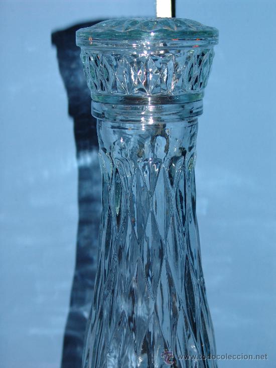 Botellas antiguas: ANTIGUA BOTELLA DE CRISTAL - Foto 2
