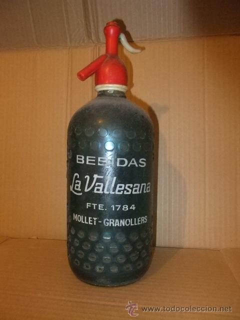 Botellas antiguas: BOTELLA - SIFON LA VALLESANA - Foto 1