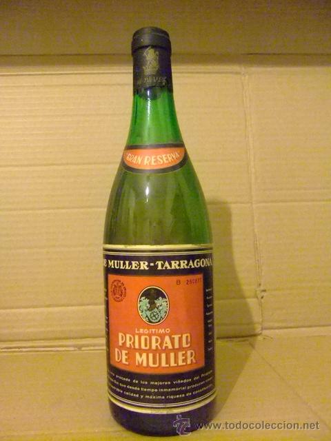 Botellas antiguas: BOTELLA DE VINO MULLER TARRAGONA - Foto 1