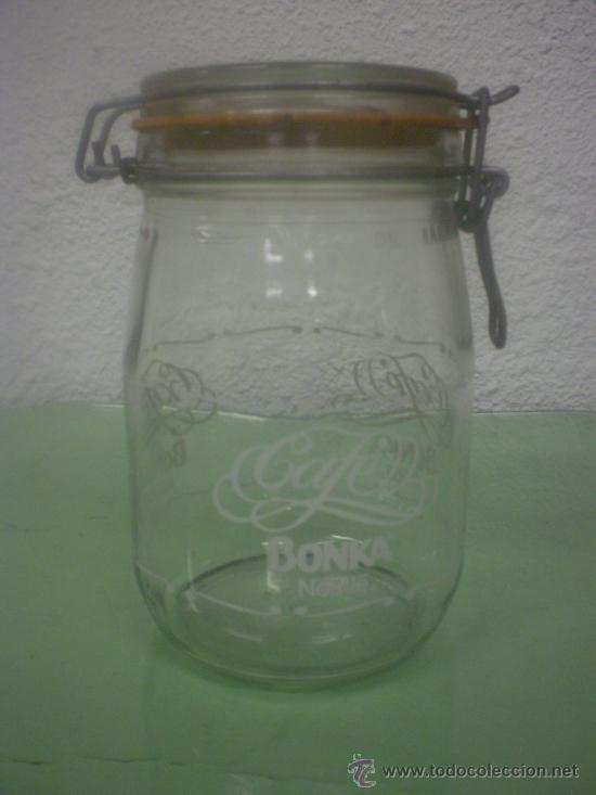 Botellas antiguas: ANTIGUO BOTE CAFE BONKA - Foto 1