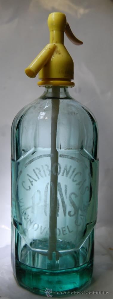 Botellas antiguas: SIF&Oacute;N PONS DE VILLANOVA DEL CAMI - Foto 1