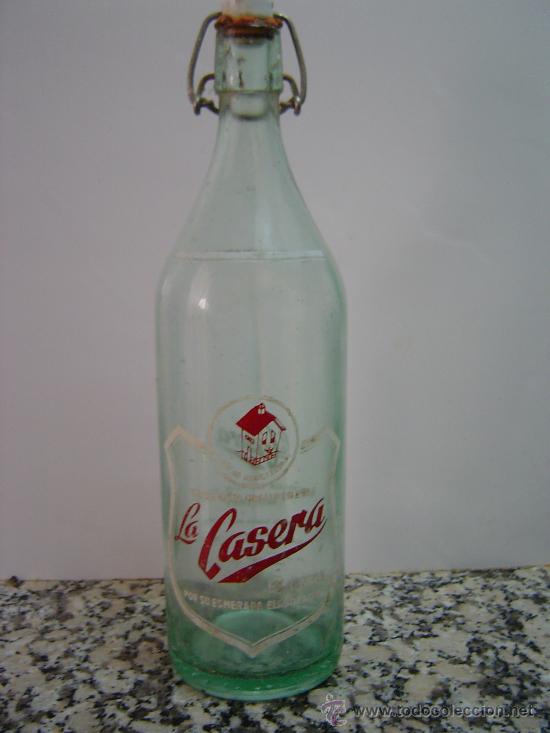 Botellas antiguas: BOTELLA GASEOSA LA CASERA - Foto 1