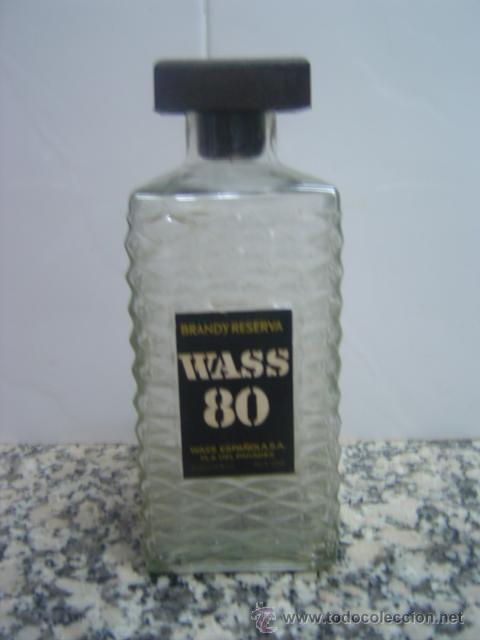 Botellas antiguas: BOTELLA BRANDY RESERVA WASS 80. PLA DEL PANADES - Foto 1