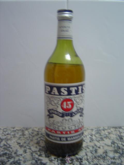 Botellas antiguas: BOTELLA PASTIS DE MARSEILLE - Foto 1