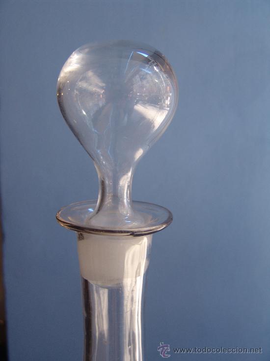 Botellas antiguas: PAREJA DE BOTELLAS DE CRISTAL - Foto 4