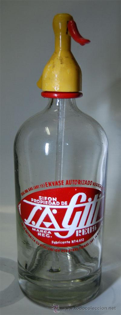 Botellas antiguas: SIF&Oacute;N SA GILI DE REUS - Foto 1
