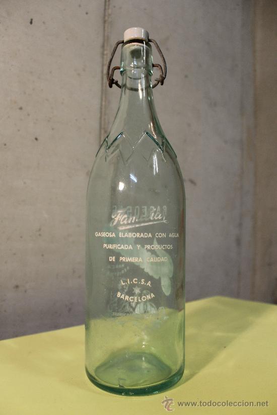 Botellas antiguas: Botella de Gaseosa Familiar - Foto 2