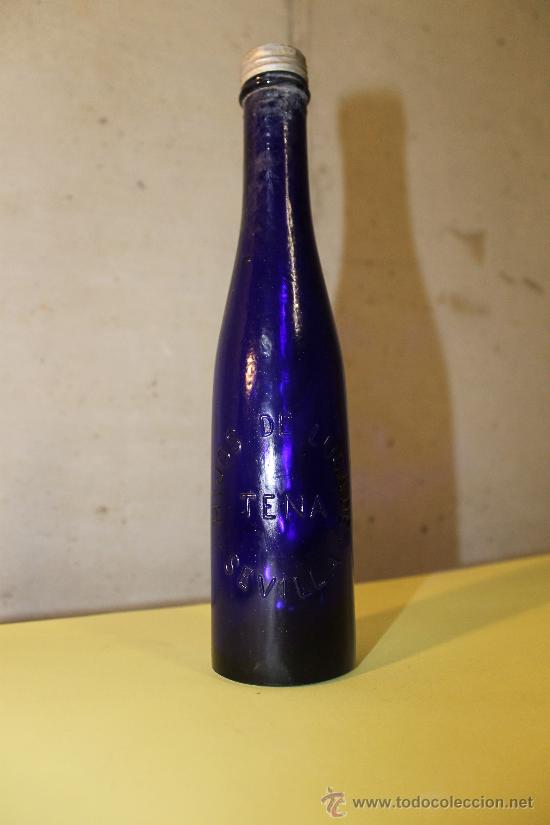 Botellas antiguas: Botella con relieve Hijo de Luca de Tena - Foto 1