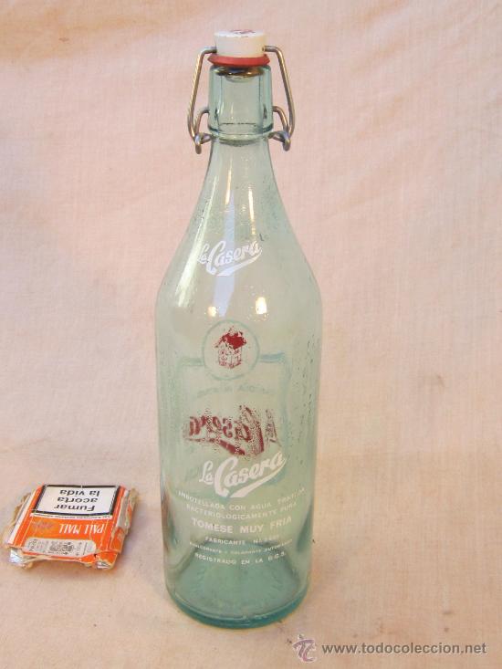 Botellas antiguas: BOTELLA DE GASEOSA LA CASERA - Foto 2