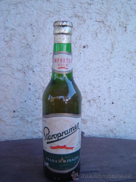 Botella Cerveza Staropramen Etiquetas De Papel Comprar Botellas Antiguas En Todocoleccion