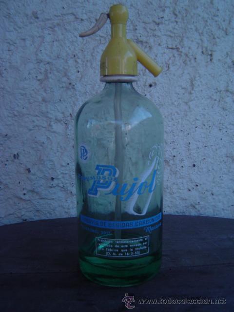 Botellas antiguas: SIFON ESPUMOSOS PUJOL - Foto 1