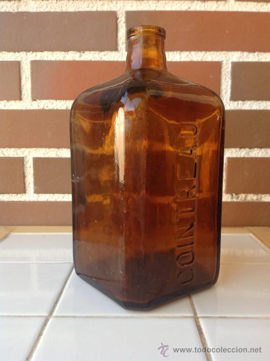 Botellas antiguas: ANTIGUA BOTELLA DE COINTREAU LETRAS EN RELIEVE - Foto 1