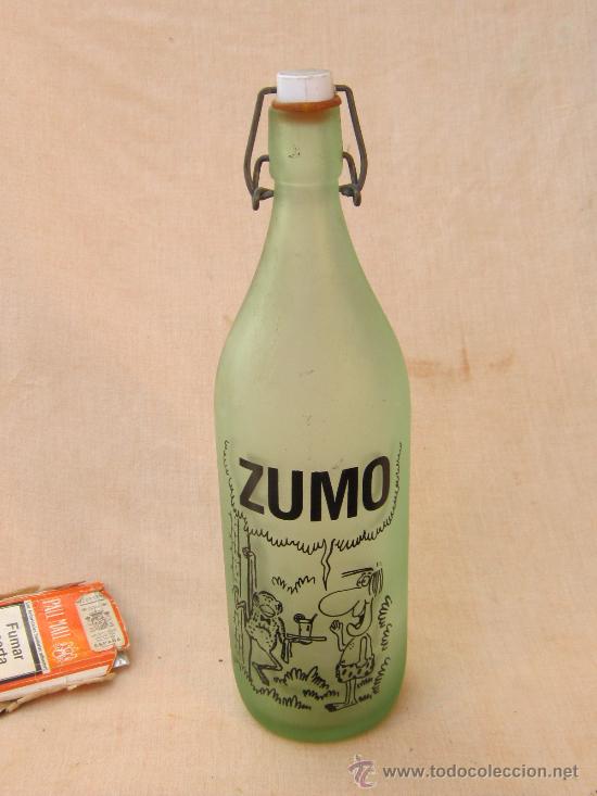 Botellas antiguas: BOTELLA - VACIA - ZUMO - Foto 1